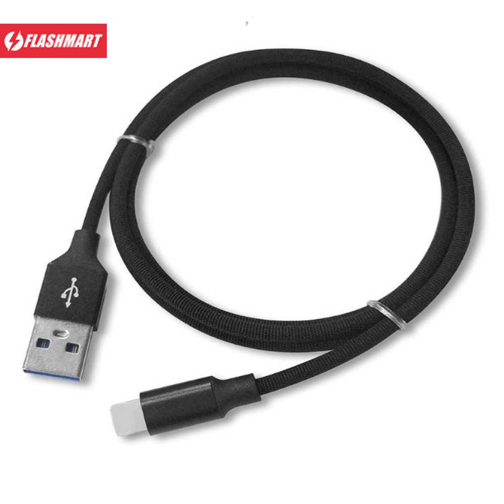 Flashmart Liquid Soft Kabel Charger Micro USB 2.4A 3 Meter - SM220