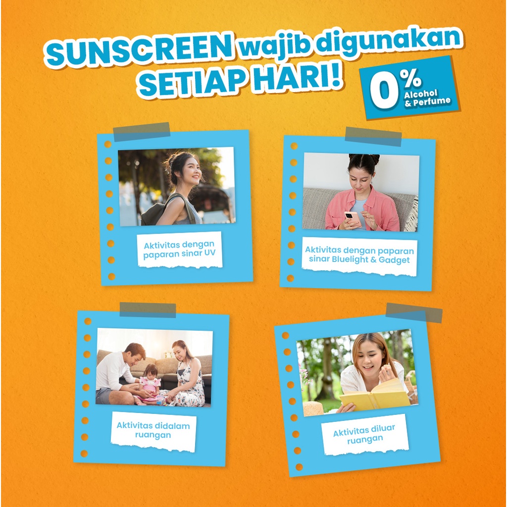 Hanasui Collagen Water Sunscreen SPF 50 SPF 30 Sunblock Wajah