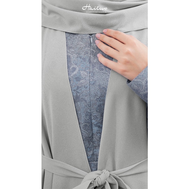 BISA COD - HAITWO Gamis Syar'i Emerald 021 Reddish - Blue / Fashion Muslim 2023