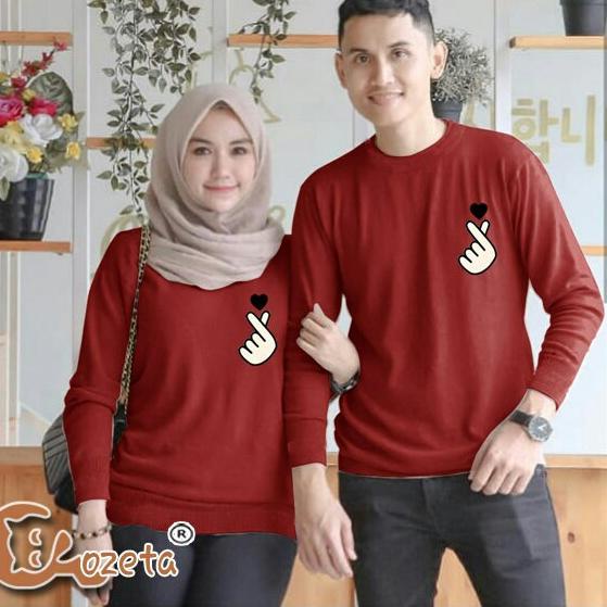 PALING DIMINATI Baju Kaos Couple Pasangan Lengan Panjang Saranghae