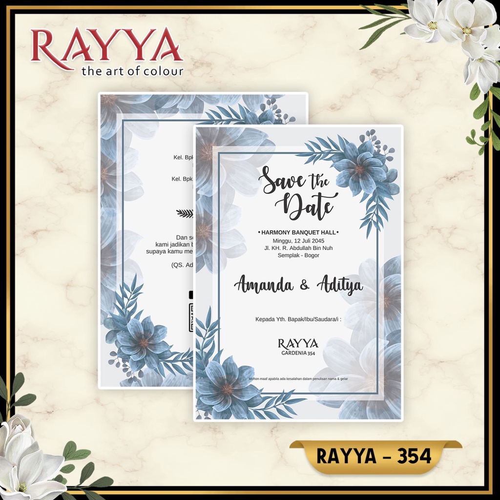 

Blanko Undangan Rayya Seri 354 Gratis File Setting