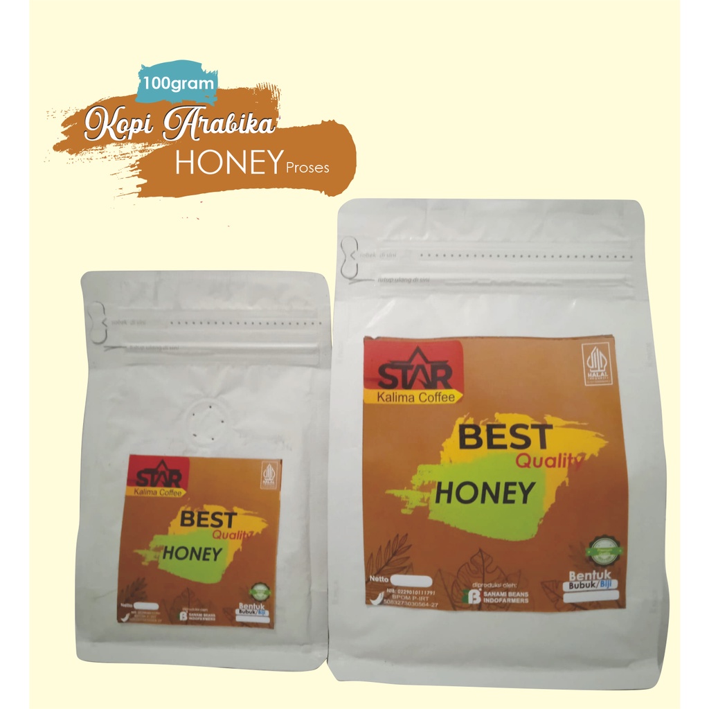 

Kopi Arabika Honey 100gram-Starkalima Coffee