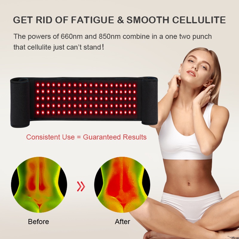 Laser  Alat lampu infrared fisioterapi Terapi Laser Nyeri Sendi red light Infrared 850nm 660nm Therapy Back terapi stroke fisioterapi lampu /Fat Burning Belt Penurunan berat badan