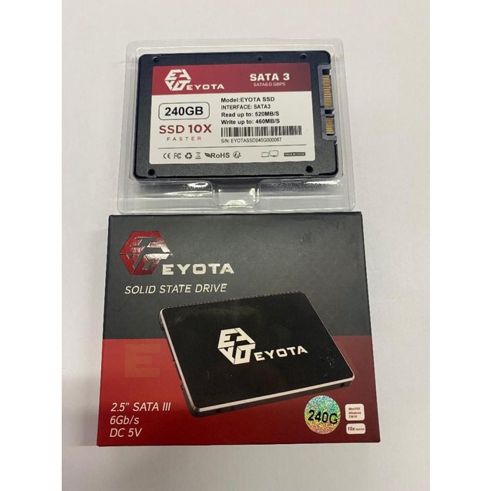 SSD EYOTA 240GB SATA III GARANSI RESMI 5 TAHUN SSD 240 GB SSD 256 GB