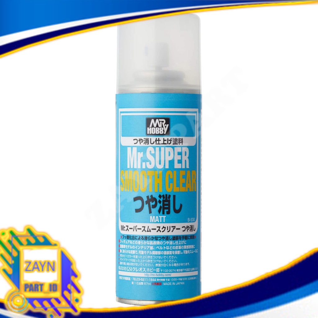 B 530 Super Smooth Clear Flat - Spraycan Topcoat Varnish Matte Doff Limited