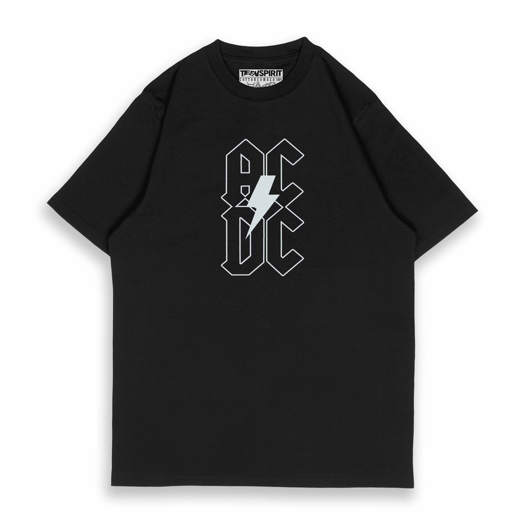 Kaos ACDC LOGO HIGHVOLTAGE Baju Band Rock Metal Kasual Pria Wanita Streetwear Style