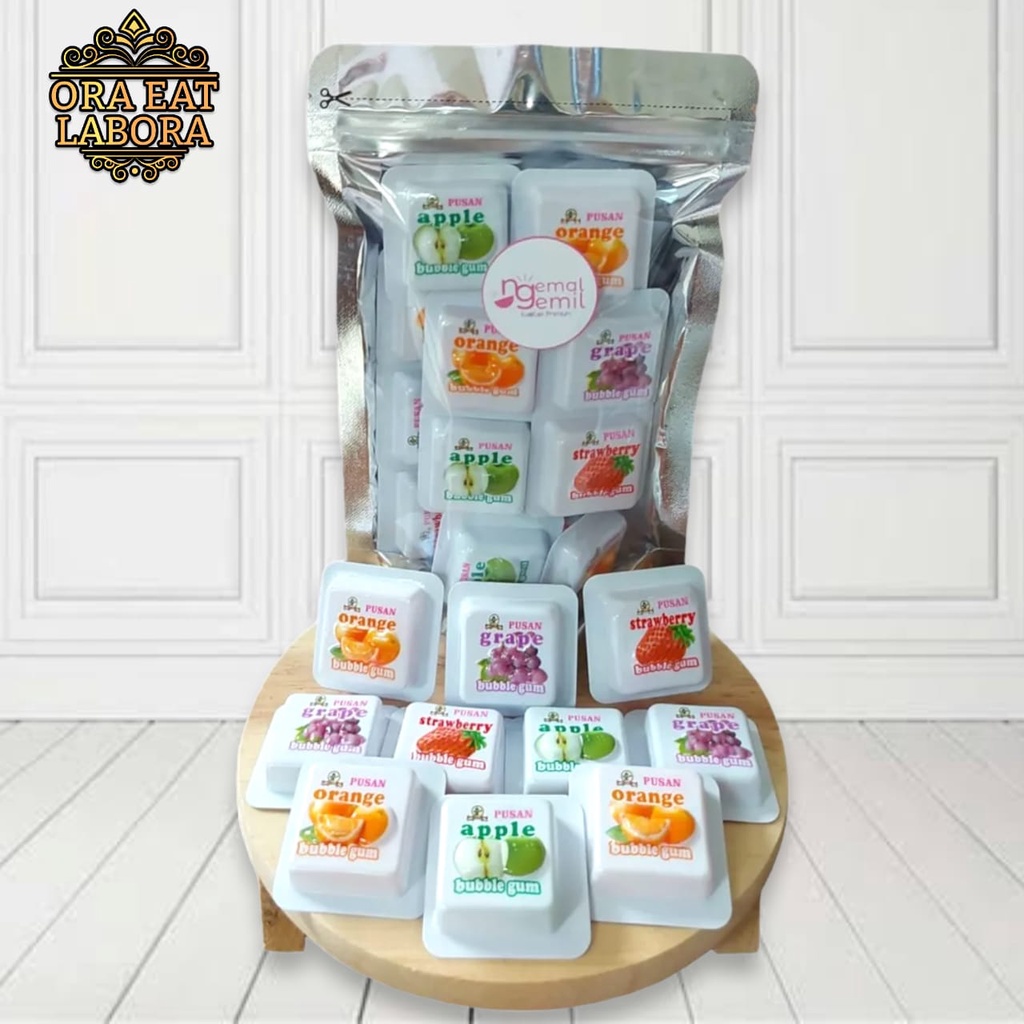 

Marble Assorted Bubble Gum Permen Karet Kelereng Aneka Rasa Buah Kualitas Premium - Ora Eat Labora