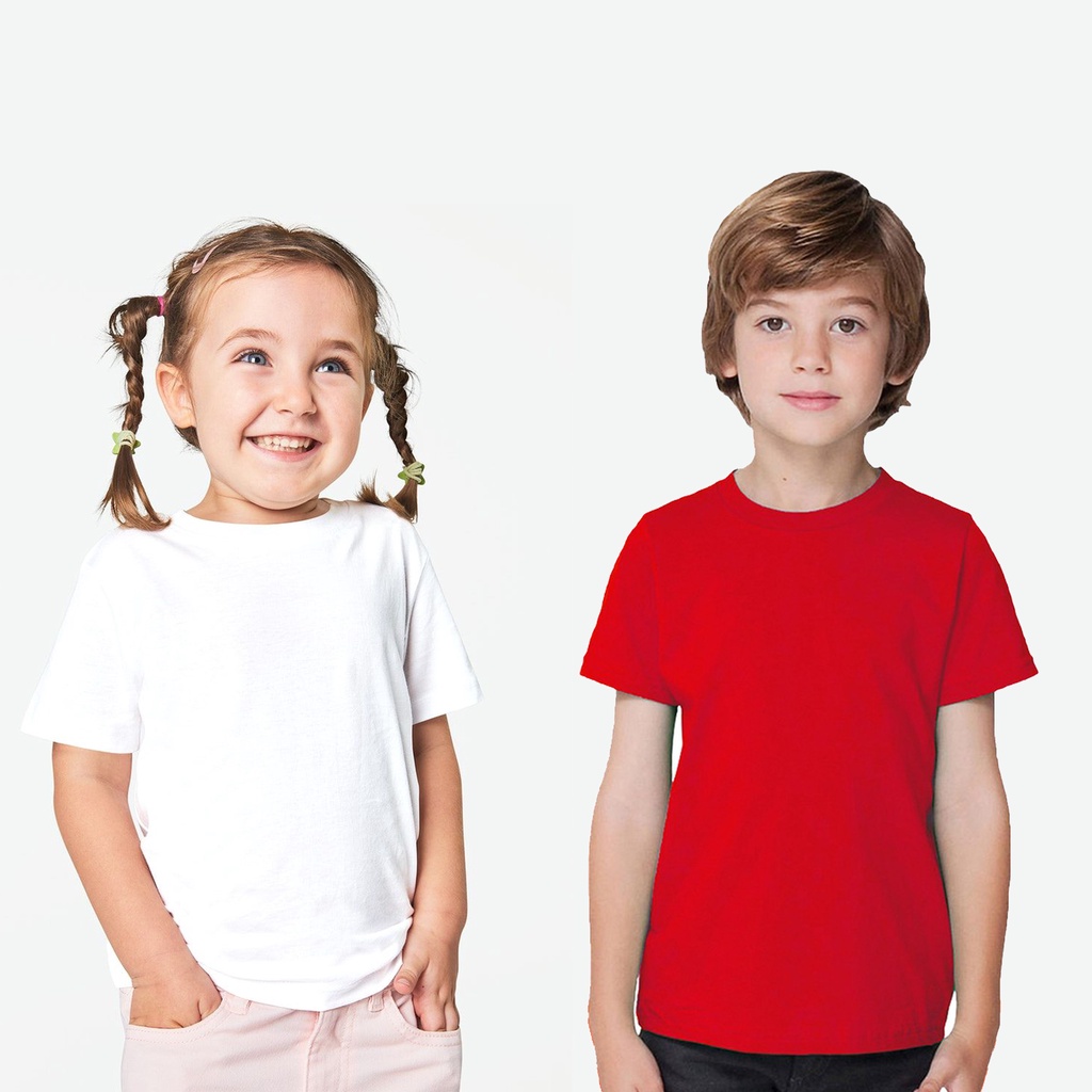 POKE8 - KAOS POLOS KECIL UNISEX / TEE / TSHIRT / TUMBLR / COTTON COMBED / PRIA WANITA ANAK