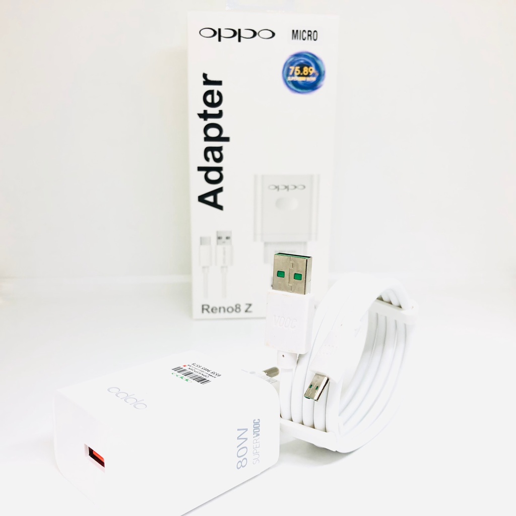 PROMO Charger Oppo Reno 8Z 80W Super Vooc Fast charging MICRO DAN TYPE-C