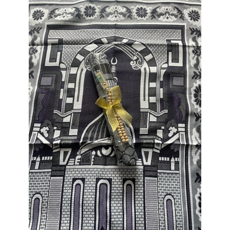 Paket Souvenir Sajadah KISWAH + Tasbih Parcel Sajadah Besar