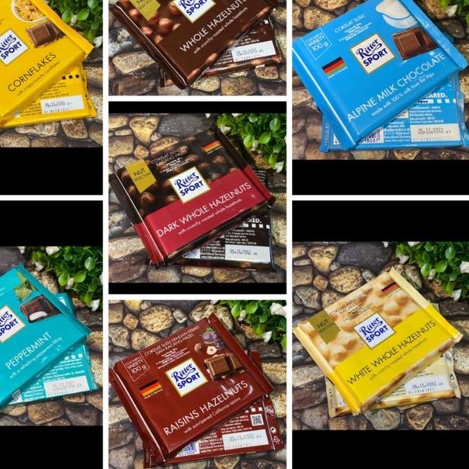 

♞ ORIGINAL!! READYSTOCK exp 2023 coklat germany ritter sport 100gr ♛