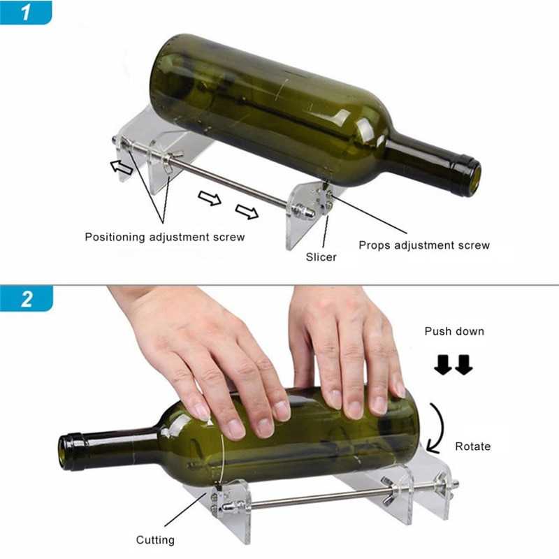 rrs store alat Pemotong Botol Kaca Glass Bottle Cutter DIY Tool pembuat karya botol botol kaca bekas menjadi gelas dan lain lain