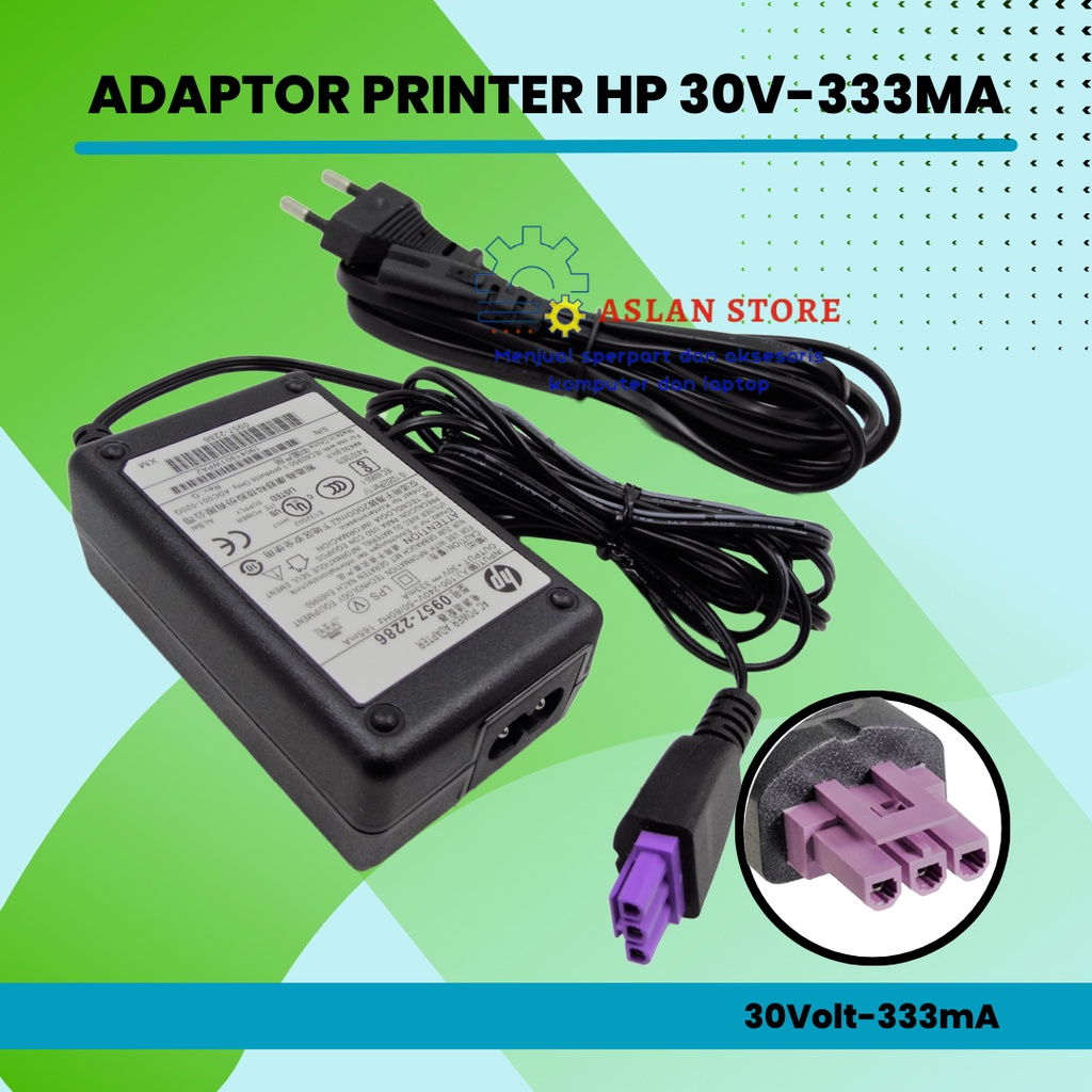 AC Power Adaptor Printer Hp deskjet 30V 333mAH 1000 1050 2050 2060 Original