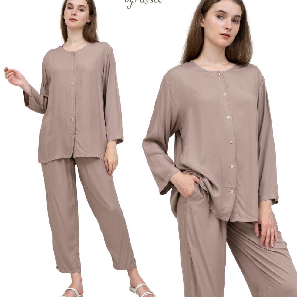 TERMURAH (PIYAMA POLOS) PIYAMA RAYON PAJAMAS RAYON SET BAJU WANITA VIRAL ELEGAN MURAH