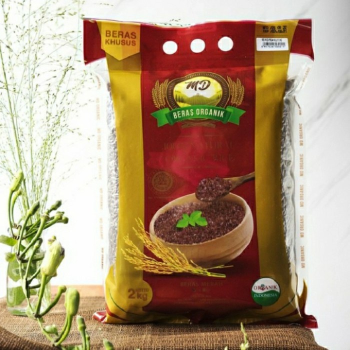 

md organik beras merah kupas kulit / red rice kupas kulit 2kg