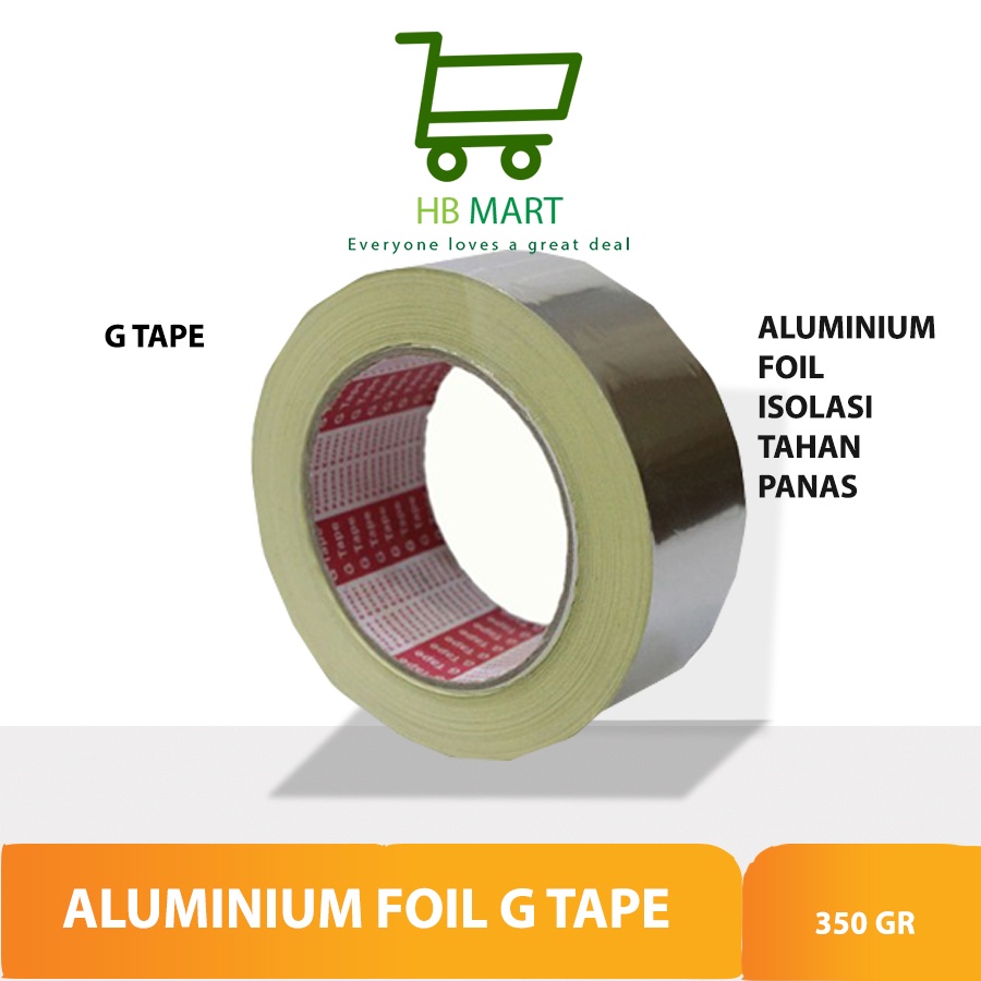 Lakban Aluminium Foil G Tape Aluminium Tape Isolasi Tahan Panas