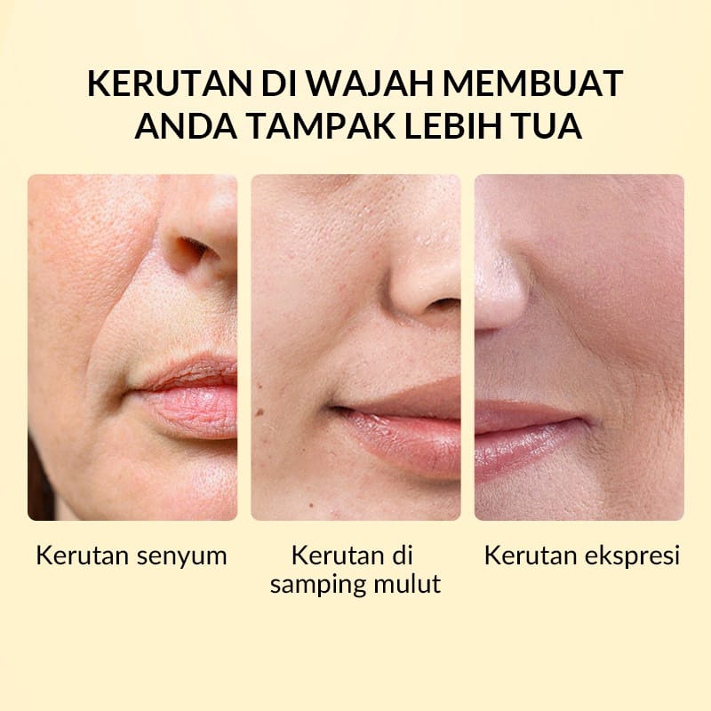 Bioaqua Cosmetics 24K Gold Collagen Neck Mask 35g - SMILE MASK - Forehead Mask 7g  Collagen Crystal MENYAMARKAN KERUTAN