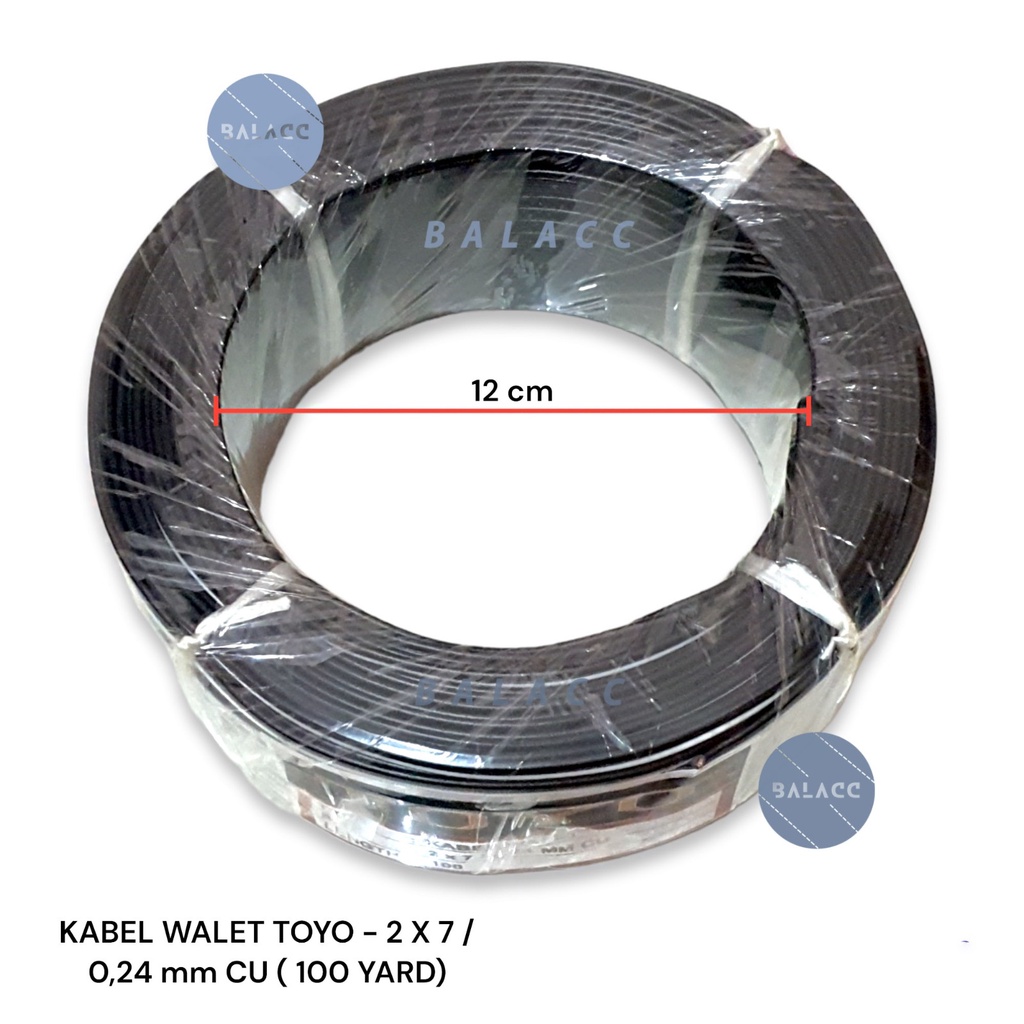 Kabel Tweeter Walet TOYO 2x7 Panjang 100 Yard Kabel Listrik Audio