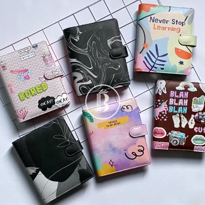 

Terbaru !!! Binder Ready Motif Tumblr Bored Notebook Printing 20Ring A5 26Ring B5