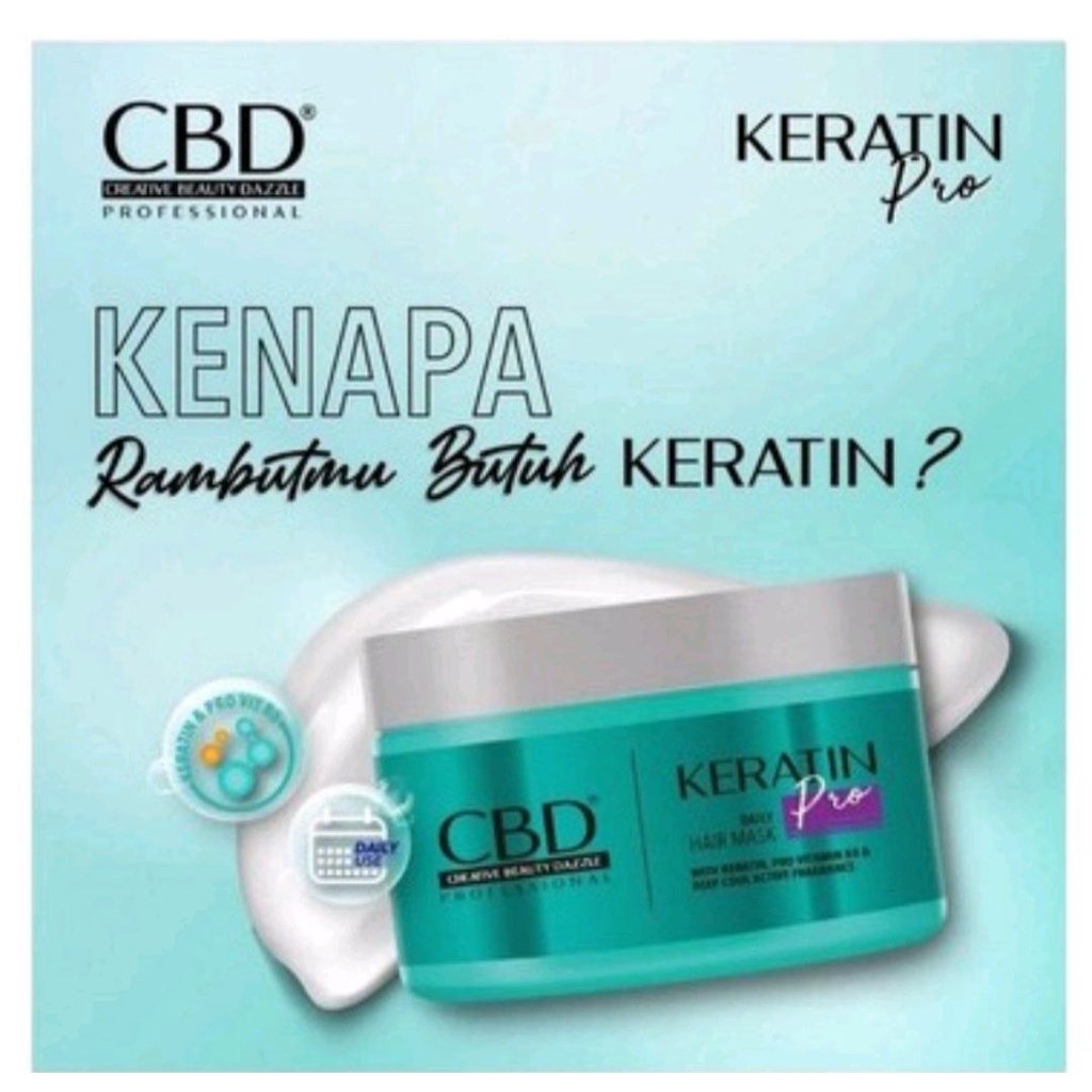 CBD PROFESIONAL KERATIN PRO DAILY HAIR MASK MASKER RAMBUT CBD KERATIN