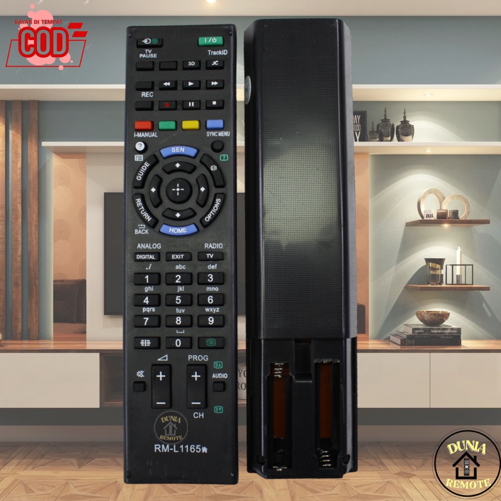 Remot Remote TV SONY BRAVIA Smart LED LCD 1165 Tanpa dus non setting