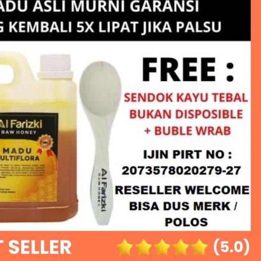 

☊ Asli Multiflora 1kg Murni Raw Honey ♦
