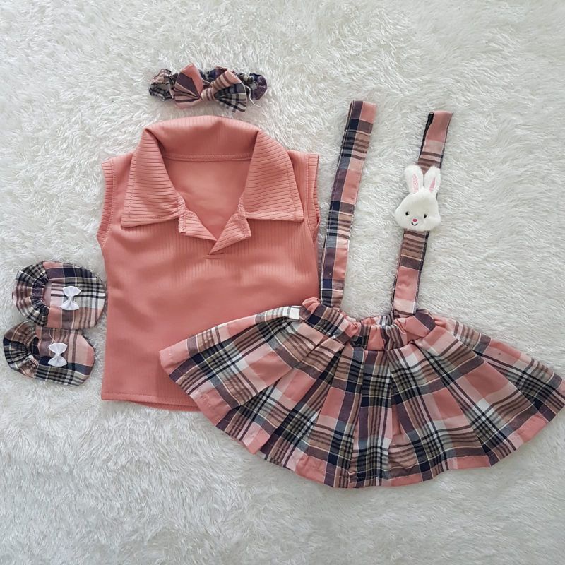 Baju Bayi Lucy Bunny Overall Set