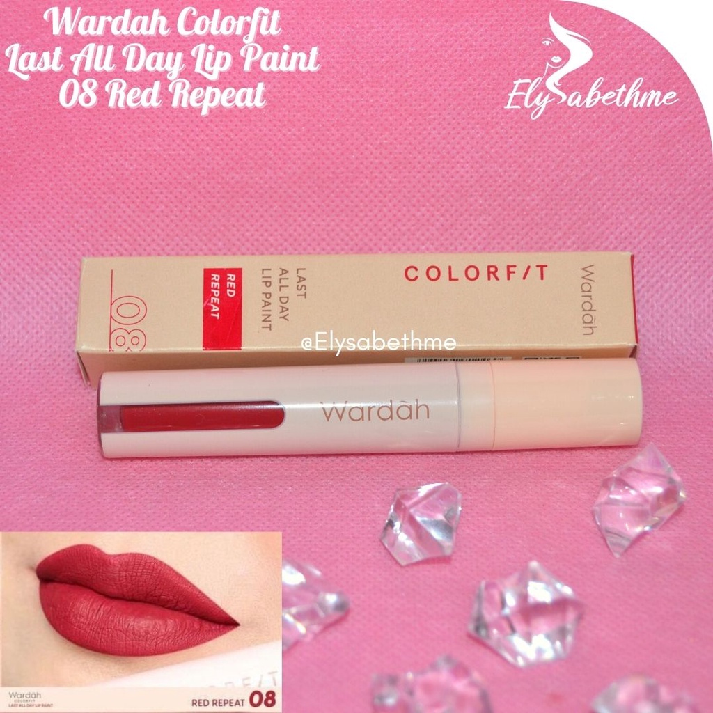 ✿ELYSABETHME✿ Wardah Colorfit All Day Lip Paint lipstick mattee cair lips lipstick cair halal