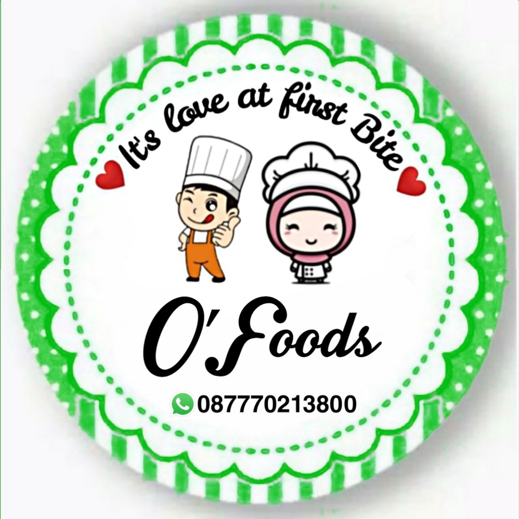 

(MINIMAL ORDER 100 PCS) STIKER PRODUK KEMASAN MAKANAN / KULINER DLL