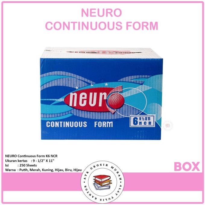 

Kertas Komputer / Continous Form 91/2 X 11 6 Ply ( K6 Neuro ) Ncr