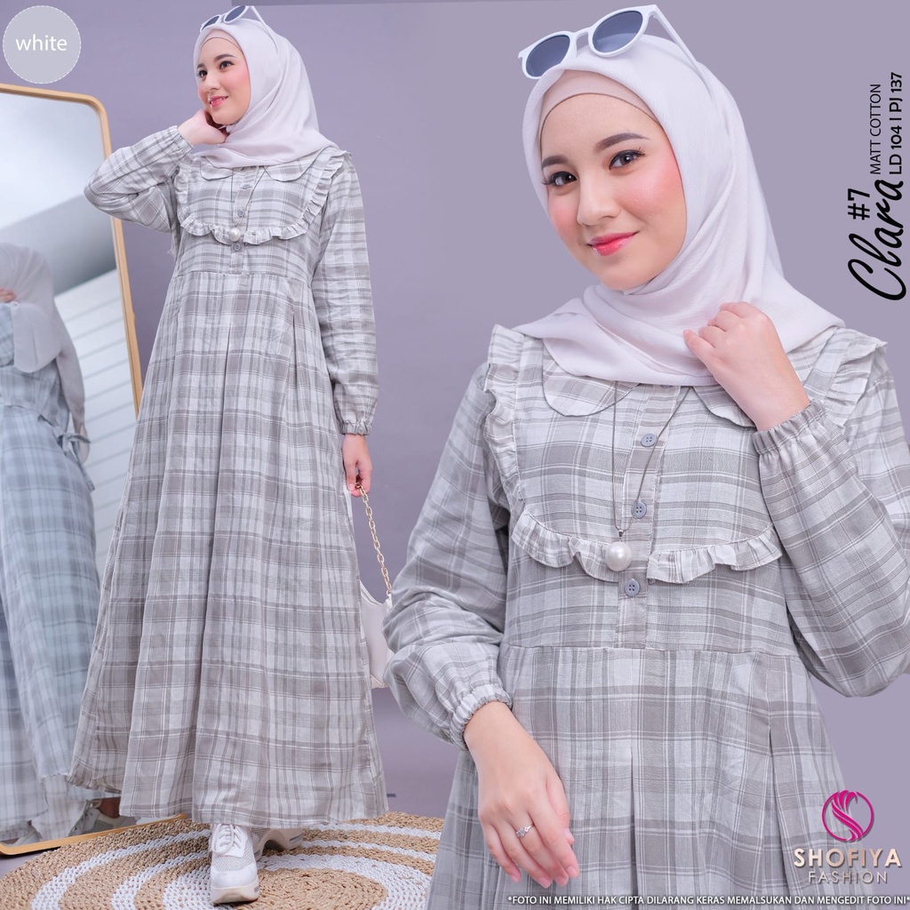 CLARA #7 GAMIS KOTAK ORI BY SHOFIYA