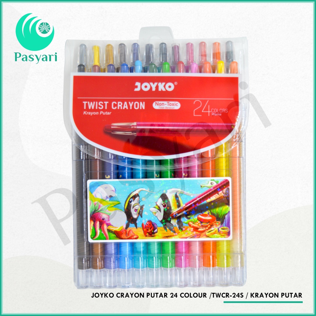 

JOYKO CRAYON PUTAR 24 colour /TWCR-24S / krayon putar