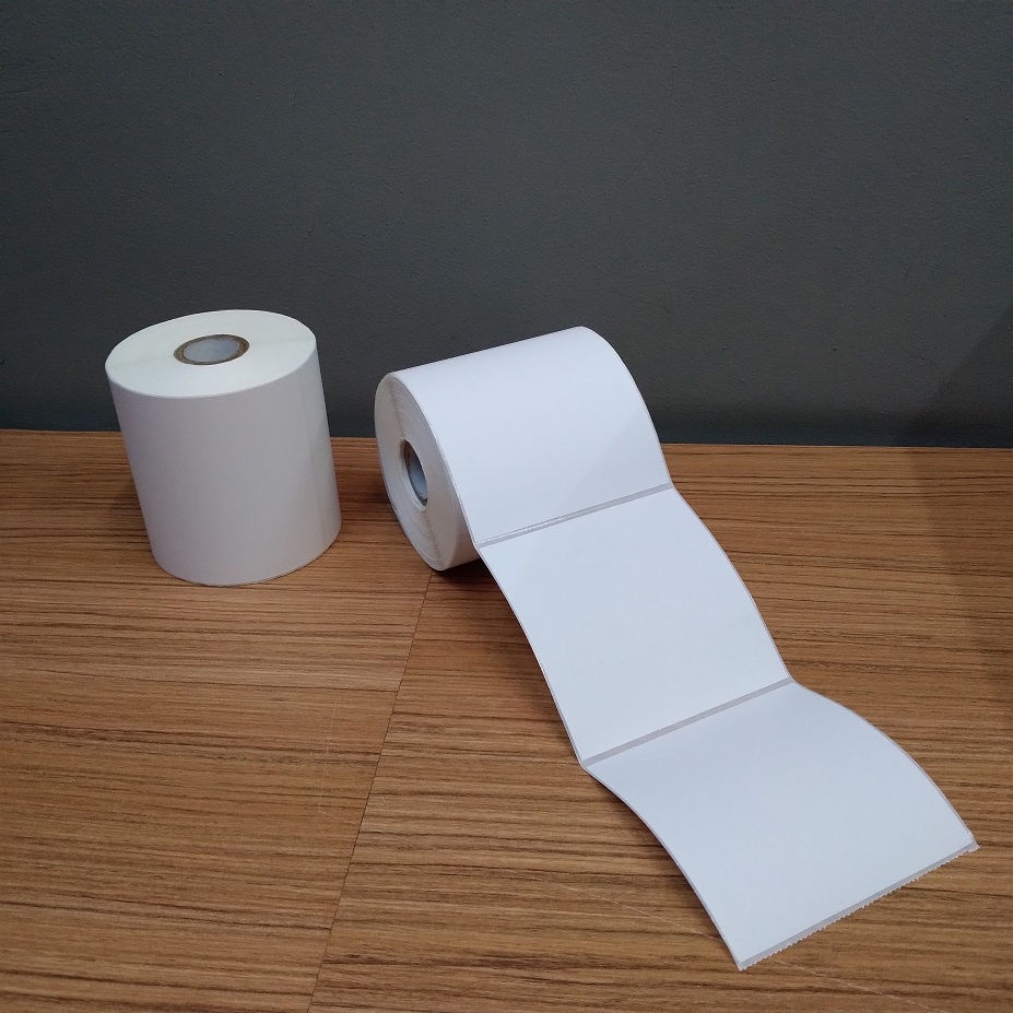 

Thermal Label 10x10cm Sticker Barcode 100x100mm isi 500pcs core 1 inch