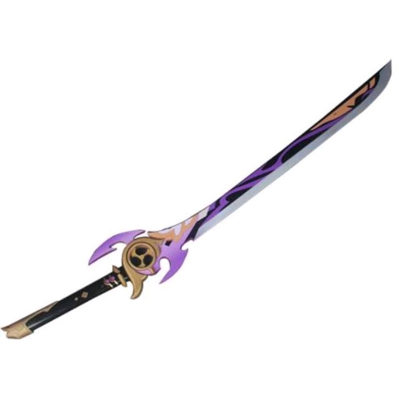mainan katana kayu weapon Raiden Shogun genshin inpact cosplay