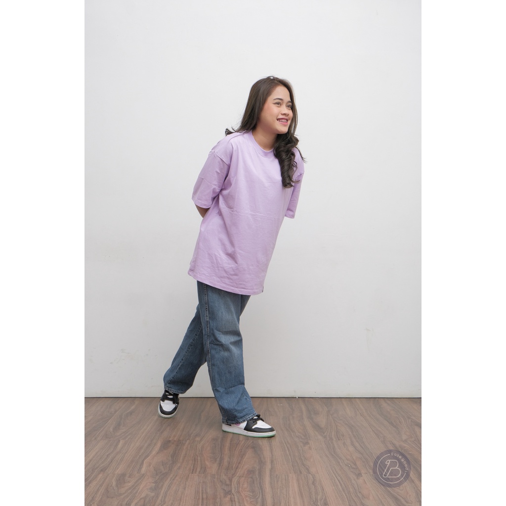 Baju Kaos Oversized T-shirt Pria Wanita Big Size Jumbo Cotton Combed 24s