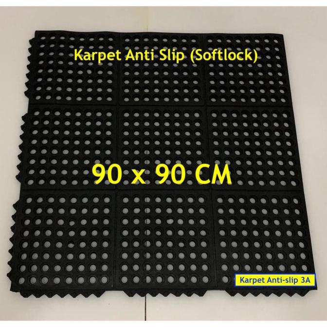 Karpet kamar mandi anti slip/ Karpet lantai karet bolong/ softlock