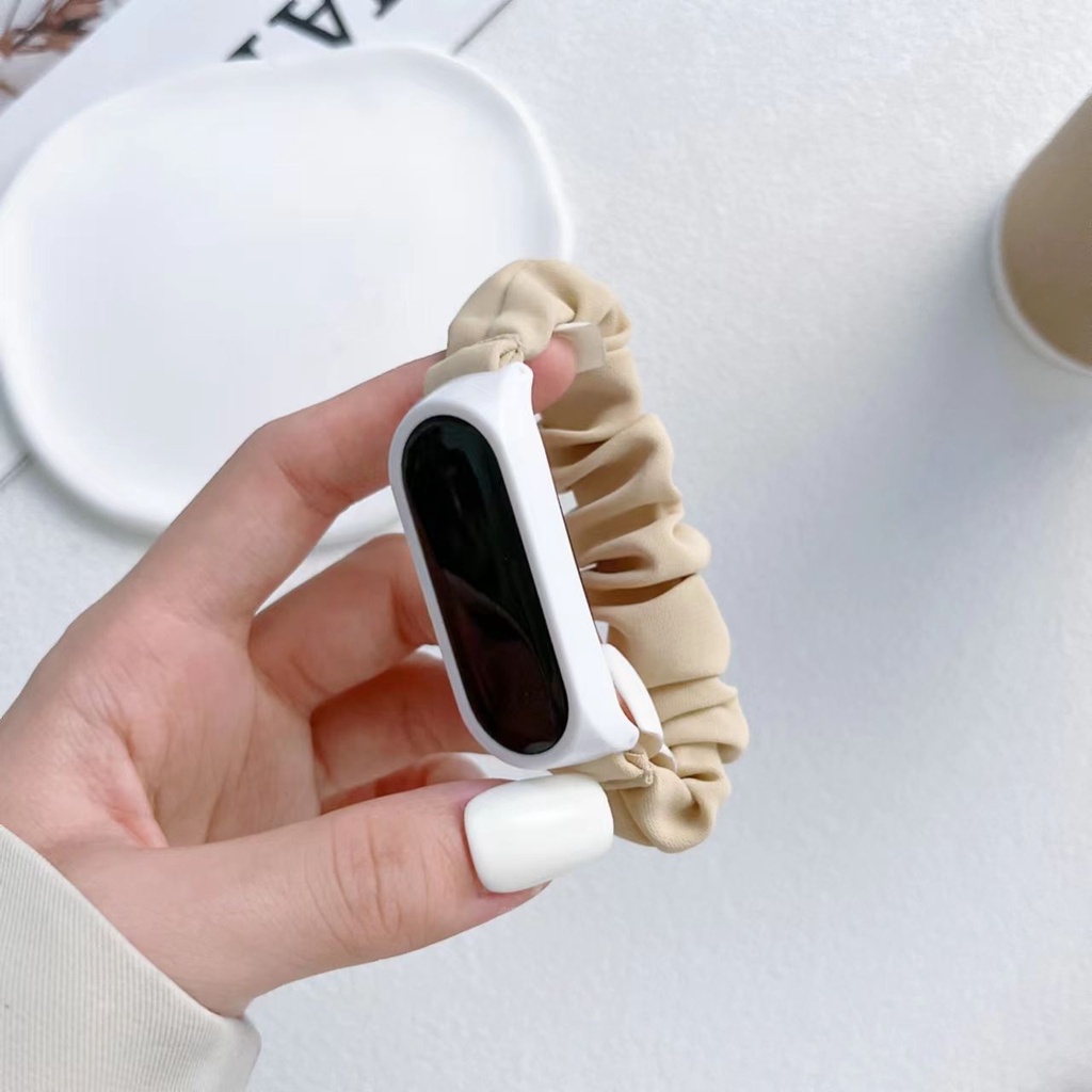 2in1Tali Kain Elastis Mi Band 3 4 5 6 Tali Pengganti warna -warni