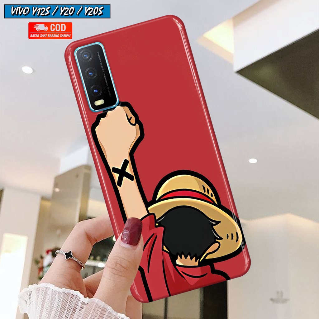 Casing Hp VIVO Y12S/Y20/Y20S/Y12A/Y20sG Hardcase 3D Fullprint Fashion Casing ANIME ONE PIECE bumper 