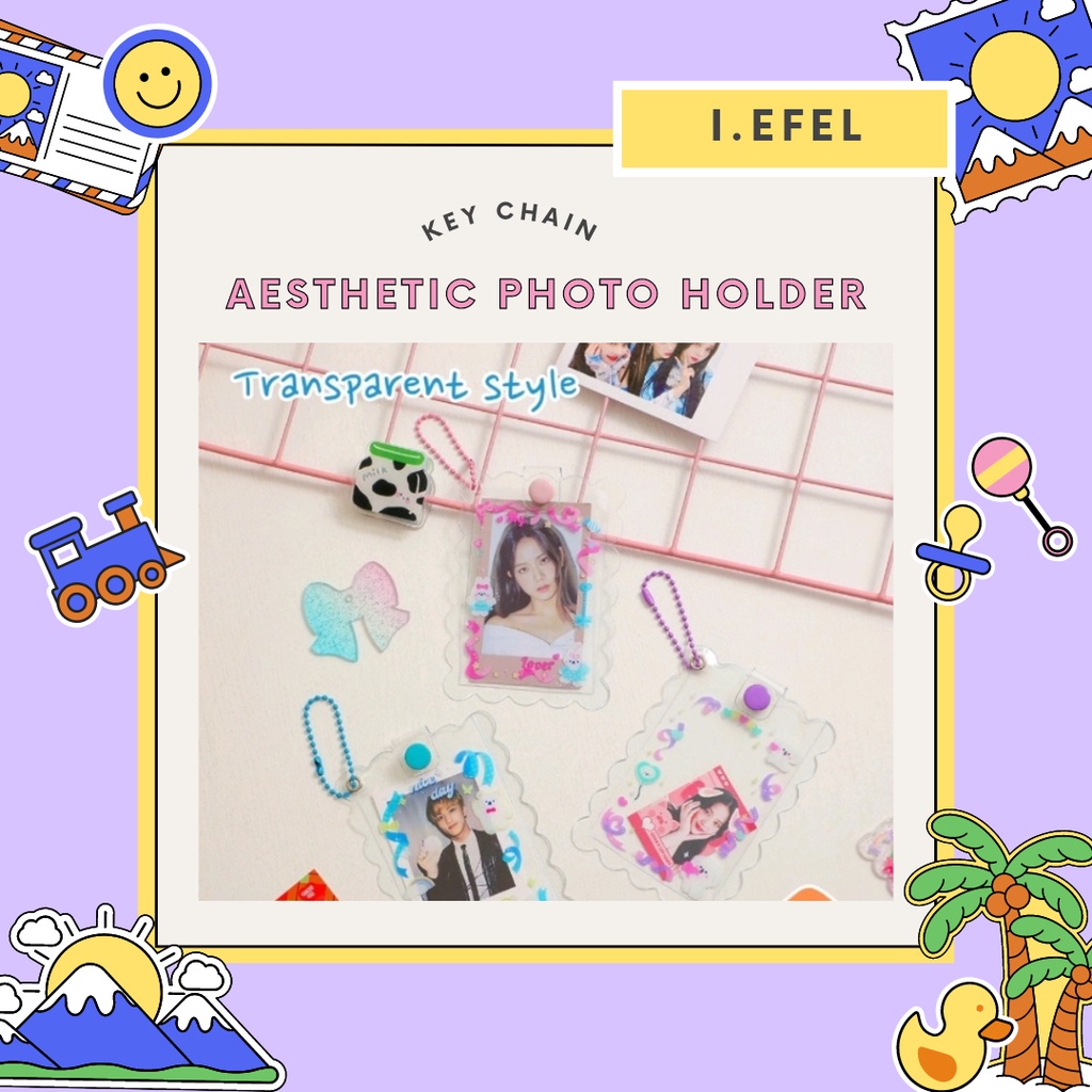 AESTHETIC CUTIE KAWAI KIYOWO PHOTO HOLDER KEY CHAIN