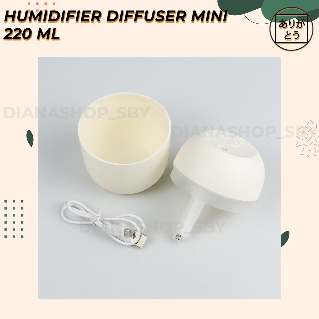 Humidifier Diffuser Aromatherapy mini Essential Oil Pengharum Ruangan Pelembab Ruangan 220ML