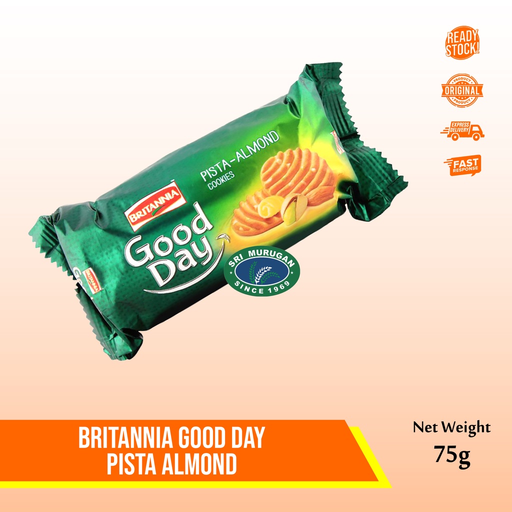 

BRITANNIA PISTA ALMOND COOKIES 75g