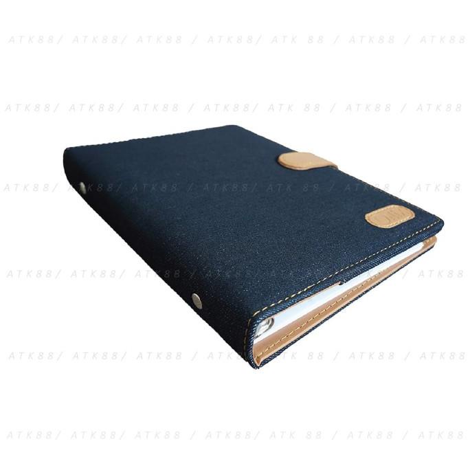 

Terbaru !!! Onix Navy Blue Binder Denim Jeans Kancing Exclusive 20 Ring A5 Campus