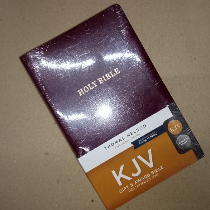 Baru Thomas Nelson: Holy Bible: Kjv Gift And Award Bible Burgundy Leather