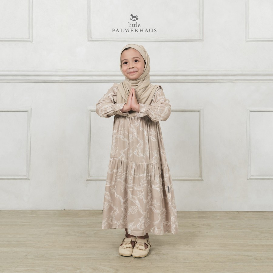 BAJU MUSLIM GAMIS ANAK PEREMPUAN - RUFFLE GAMIS / TUNIC SET LITTLE PALMERHAUS