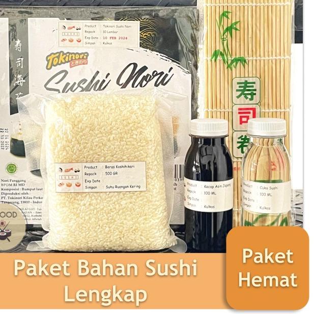 

✤ Paket Sushi Lengkap Nori Tokinori Rumput Laut Kering Halal ❈