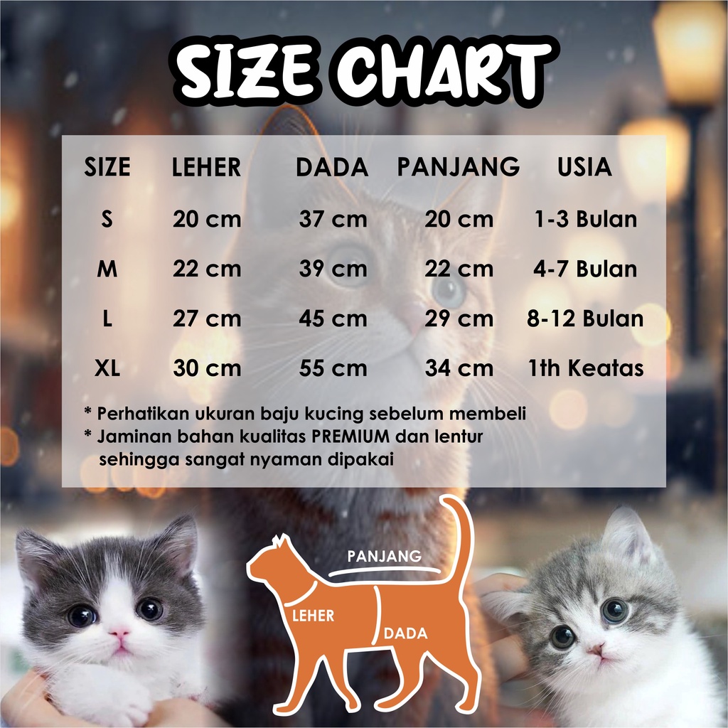 Baju Kucing, Baju Anjing, Aksesoris Kucing, Aksesoris Anjing