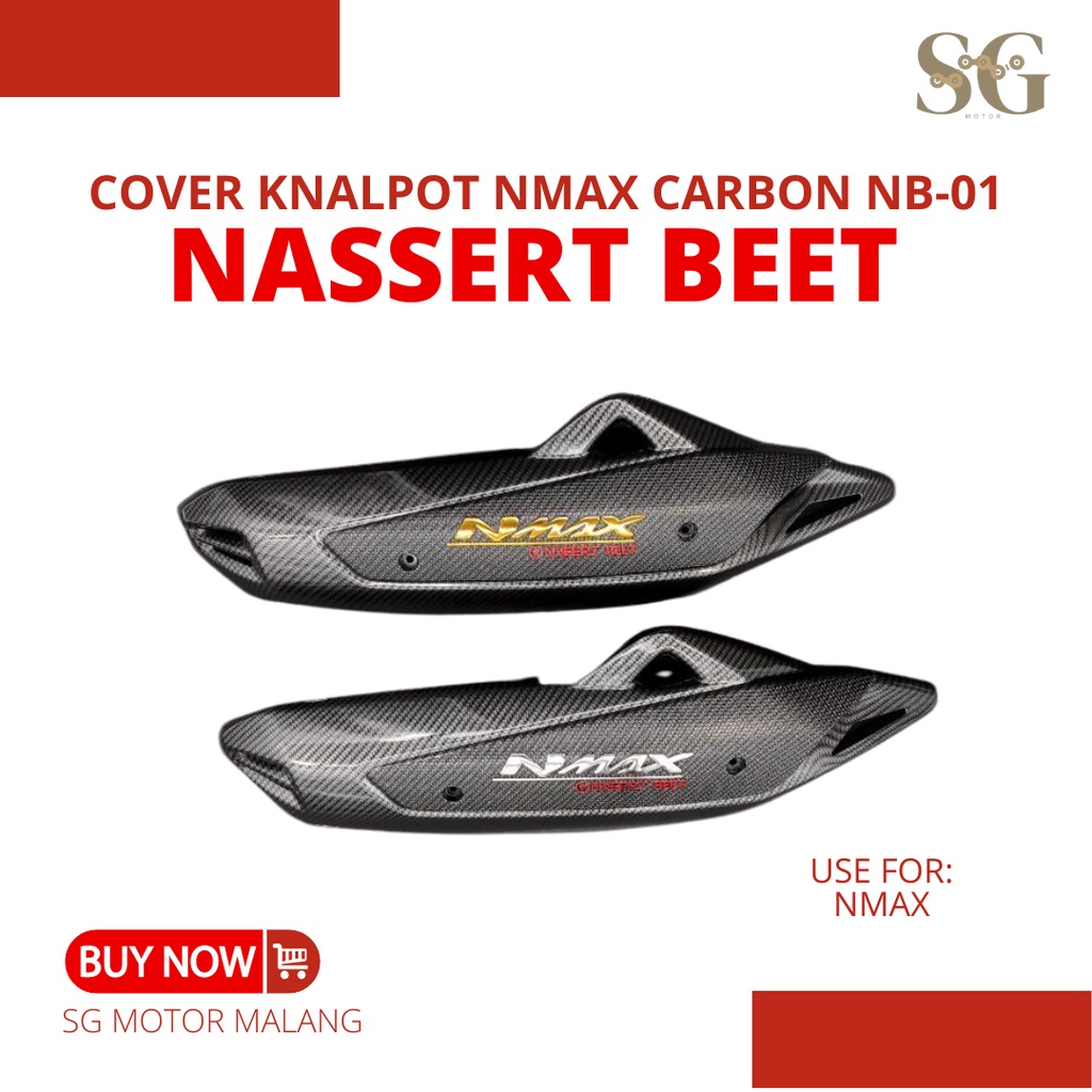 Cover Knalpot NMAX Carbon NB-01 Nassert Beet