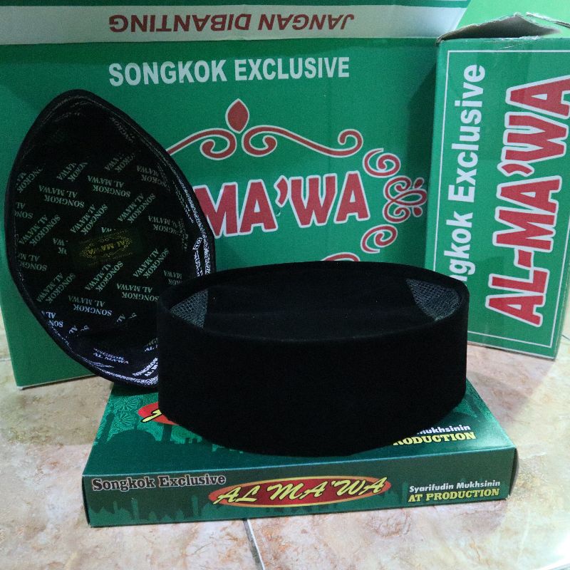 SONGKOK EXCLUSIVE POLOS HITAM AC JARING AL MA'WA