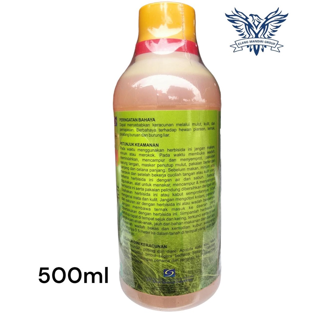 Herbisida SAPU BERSIH 530 SL 500ML Racun Rumput Sistemik Sampai ke akar Bahan aktif Isopropil amina glifosat 530 g/l Round up Gempur Rambo