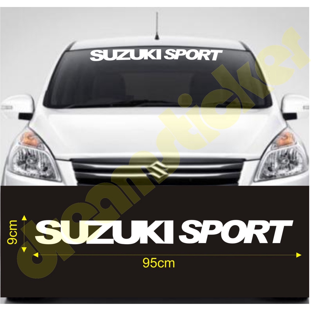 Sticker Stiker Kaca Depan Mobil Suzuki Sport Windshield